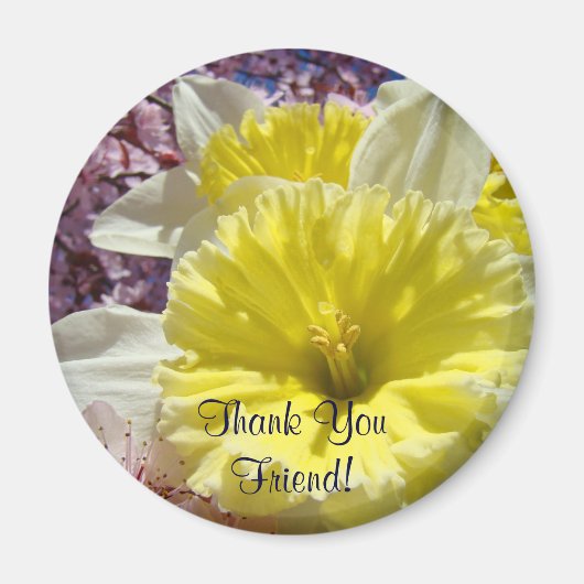 ありがとう友人！マグネットブライト春ダッフォジル マグネット (正面)