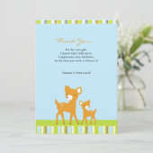 ありがとう可愛い動物フラットカード サンキューカード (スタンド正面)