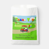 ありがとう可愛い1th誕生日レッドゴルフカート少年 フェイバーバッグ (正面)