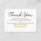 ありがとう名刺5星 名刺 (正面)