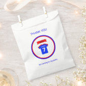 ありがとう名前をカスタムする7歳の誕生日 フェイバーバッグ (クリップ留めされた状態)