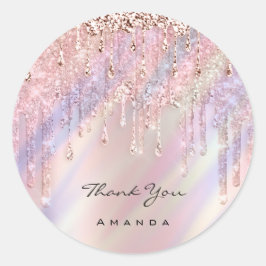 ありがとう名前16ブライダルパープルバラ自筆証書 ラウンドシール