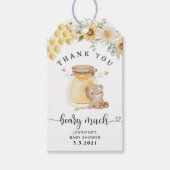 ありがとう多くのミツバチメッセージカード ギフトタグ (正面)