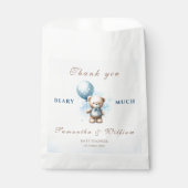 ありがとう多くの水の色テディベア フェイバーバッグ (正面)