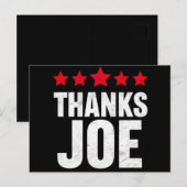 ありがとう大統領 ありがとうジョー・バイデン ありがとうジョー ポストカード (正面/裏面)