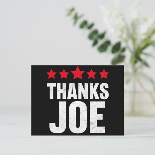 ありがとう大統領 ありがとう ジョー・バイデン ありがとう ジョー ポストカード (スタンド正面)