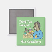 ありがとう女性先生。贈物 マグネット (正面/裏面)