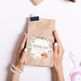 ありがとう妖精エンチャント森のパーティーの好意 ラウンドシール