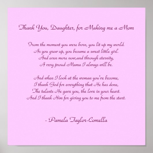 ありがとう娘さん私をママにしてくれて… ポスター (正面)