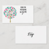 ありがとう子供部屋先生ギフト離れズフローリスト ノートカード (正面/裏面)