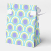 ありがとう孔雀オバルズティール(緑がかった色)ブルーパープルギフトボックス フェイバーボックス (裏面サイド)