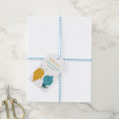 ありがとう小さなモンスター赤ちゃんシャワーギフトラベル ギフトタグ (より糸付き)