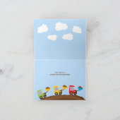 ありがとう建築トラックカード サンキューカード (内部)