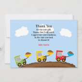 ありがとう建築トラックカード サンキューカード (正面)