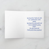 ありがとう彼女洗練された女性 サンキューカード (内部)