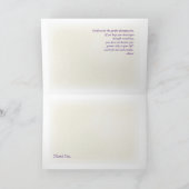 ありがとう後を追(愛する人を失った) サンキューカード (内部)