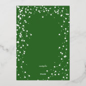 ありがとう従業員フェスティバルフォイルギフトカードホルダー 箔シーズンカード (裏面)