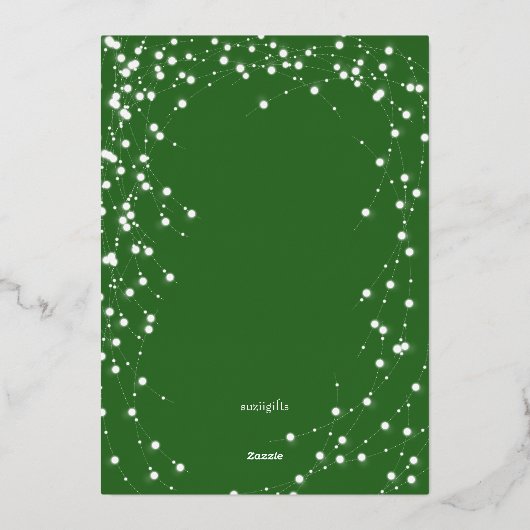 ありがとう従業員フェスティバルフォイルギフトカードホルダー 箔シーズンカード (裏面)