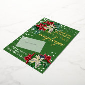 ありがとう従業員フェスティバルフォイルギフトカードホルダー 箔シーズンカード (回転した状態)