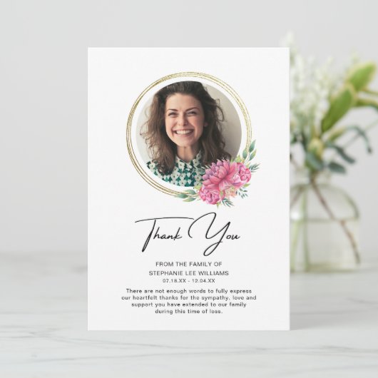 ありがとう悔やみや弔慰写真葬式の死別 (スタンド正面)