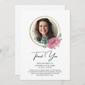 ありがとう悔やみや弔慰写真葬式の死別 (正面/裏面)