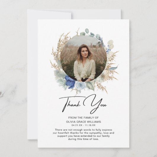 ありがとう悔やみや弔慰写真葬式の死別 (正面)