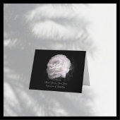 ありがとう悔やみや弔慰淡い色の1ピンクローズ サンキューカード