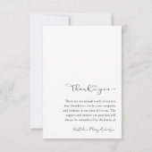 ありがとう悔やみや弔慰葬儀フォトカード サンキューカード (裏面)