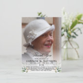 ありがとう悔やみや弔慰葬儀記念写真 サンキューカード (スタンド正面)