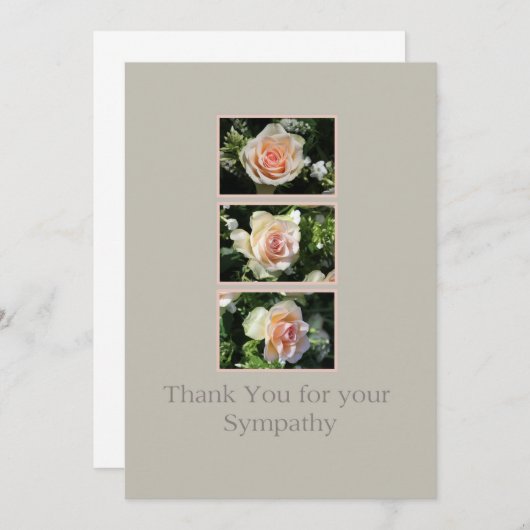 ありがとう悔やみや弔慰 サンキューカード (正面/裏面)