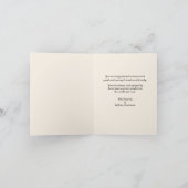 ありがとう悔やみや弔慰、滝とワイルドフラワー サンキューカード (内部)