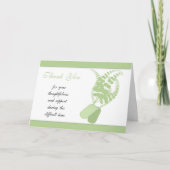 ありがとう悔やみや弔慰、軍の修理人の損失/ サンキューカード (正面)