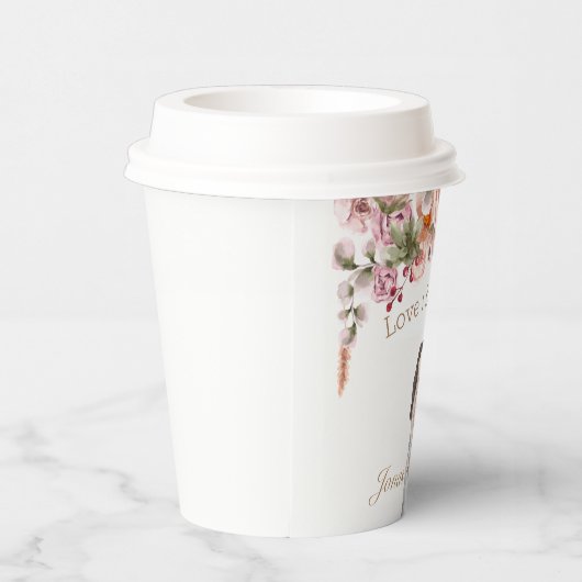 ありがとう愛は醸造フローラ結婚のエレガント 紙コップ (右)