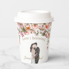 ありがとう愛は醸造フローラ結婚のエレガント 紙コップ