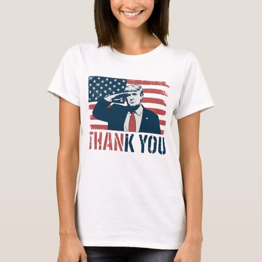 ありがとう愛国トランプ Tシャツ (正面)