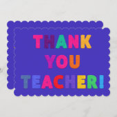 ありがとう感じ先生可愛い文字 (正面/裏面)