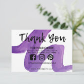 ありがとう抽象芸術紫の水色メディア挿入 (スタンド正面)