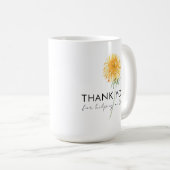 ありがとう救済私の開花マグカップ コーヒーマグカップ (正面右)