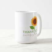 ありがとう救済私の開花マグカップ コーヒーマグカップ (正面右)