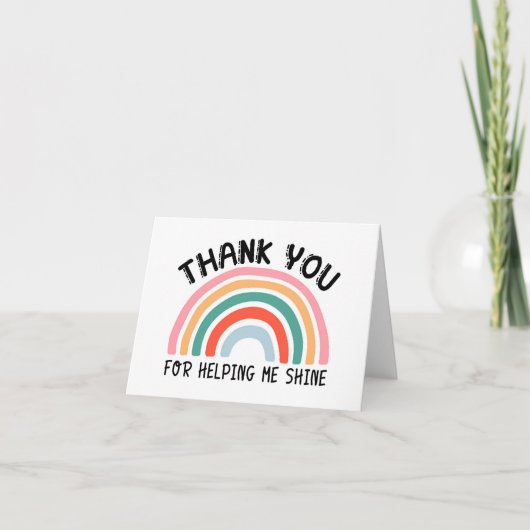 ありがとう救済私シャイン先生 サンキューカード (正面)