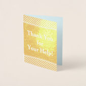 「ありがとう救済!」 グリーティングカード 箔カード (正面)