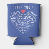 ありがとう文字クーラーボックスギフト選択カラー 缶クーラー (正面)