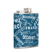 ありがとう文字数々のフラスコ語あなたの色 フラスク (右)