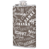 ありがとう文字数々のフラスコ語 – あなたの色 フラスク (左)