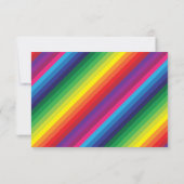 ありがとう明るいはっきりしたカラフルレインボーストライプル 出欠カード (裏面)