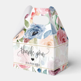 ありがとう書道台本の水彩花 フェイバーボックス