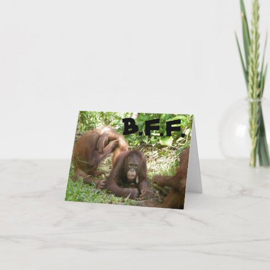 ありがとう最高の、友人 サンキューカード (正面)