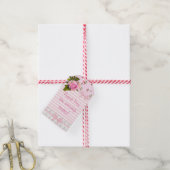 ありがとう来のヴィンテージバラベビーギフトラベル ギフトタグ (より糸付き)