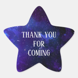 ありがとう来。宇宙子供の誕生日。ギャラクシー 星シール