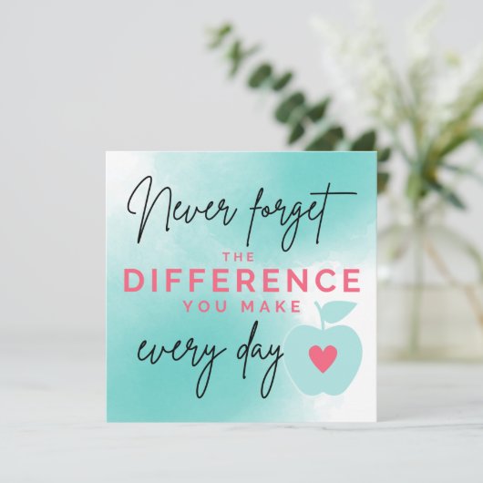 ありがとう校長ありがとう先生カード カード (スタンド正面)